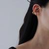 Fake Piercing Double Layer Circle Ear Cuff Faux Earrings for Women Personality Vintage Stainless Steel Ear Clips Party Jewelry