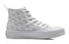 Li Ning Slip Resistant, Abrasion Resistant, Lightweight High top Canvas Shoes Women's White Yellow AGCP338-4