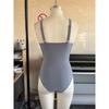 Women S Black White Striped Cross V Neck One Piece Swimsuit For Vacation
