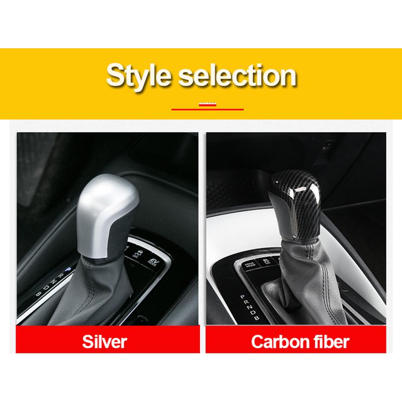 For Toyota Corolla E210 -   2024 Hybrid ABS Car Gear Head Lever Shift Knob Handle Cover Trim Sticker Accessories