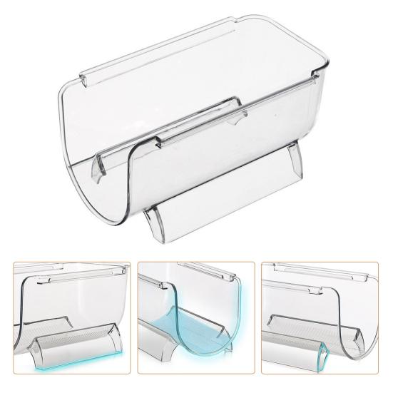 Stabelbart oppbevaringsstativ Glatte kanter Plast Knusesikker Flaskeorganisator for Kjøkken