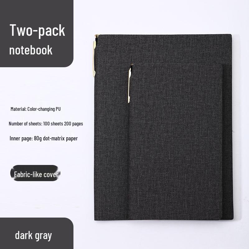 Simple A6 Leather Pocket Notebook with Pen Holder - Ideal for College Students & Business Diaries