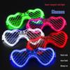 Heart-Shaped LED Glasses - Luminous Fluorescent Light-Up Toy for Kids and Events