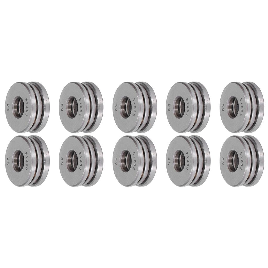 10Pcs Thrust Ball Bearing Single Direction Accessory Replacement Set Kit for Equipment51200
