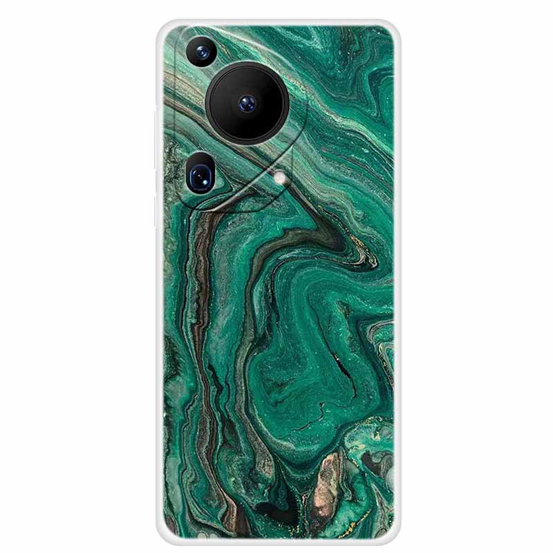 For Huawei Pura 70 Case Marble TPU Soft Transparent Silicone Back Covers For Huawei Pura 70 Ultra Case 70ultra Cool Pura70 Pro+