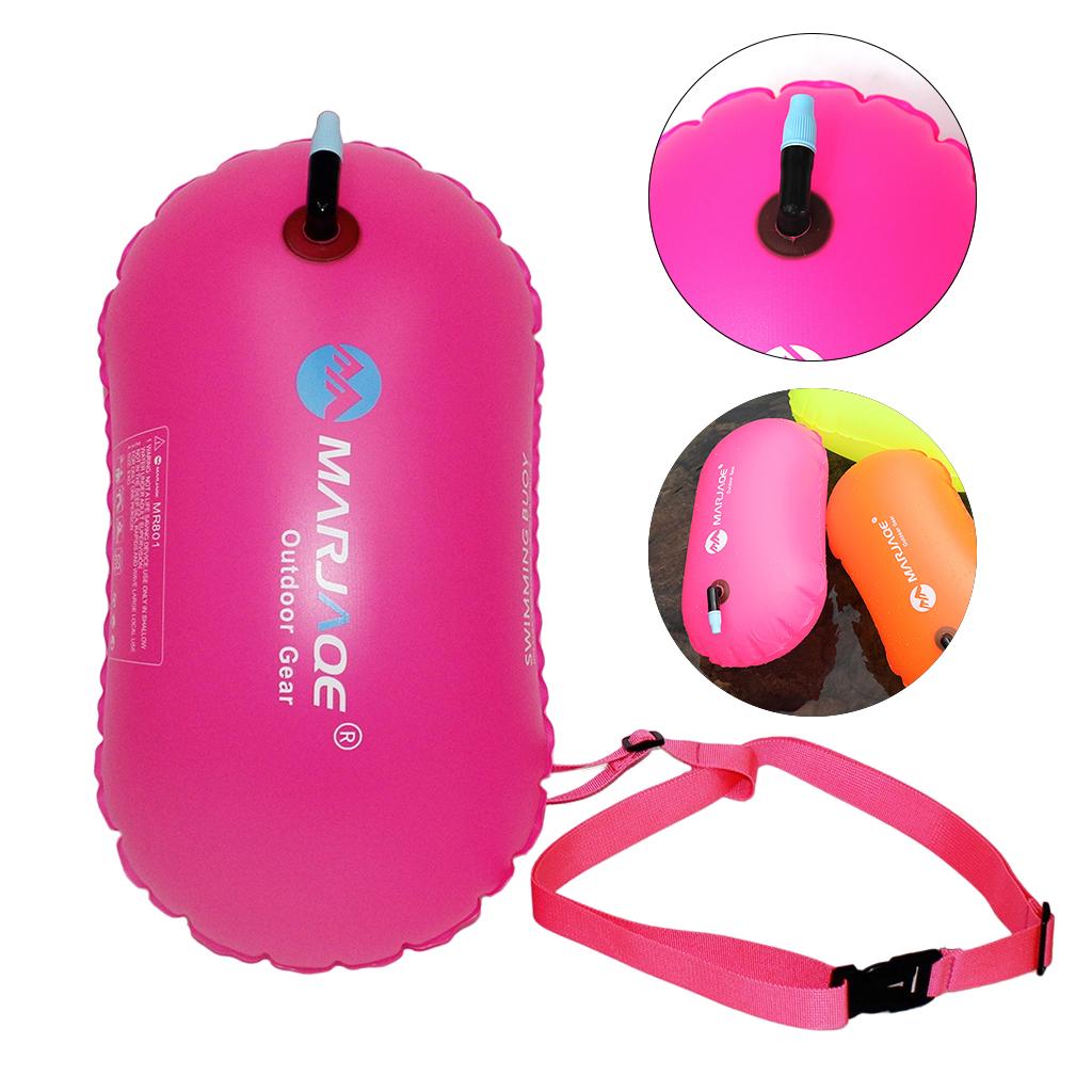 Lightweight Safety Inflatable Swim Buoy Tow Float for Open Water Swimmers