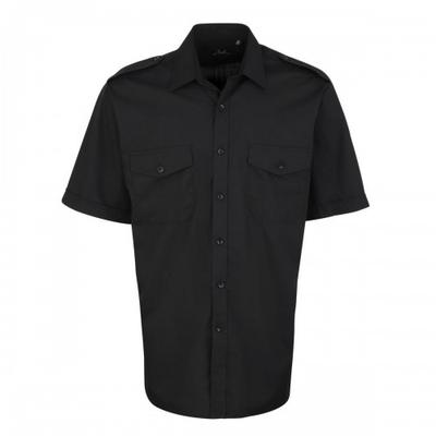 Camicia da pilota a maniche corte da uomo