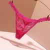 Women Lacy G-String Thongs No Show Bikini Panties Underwear Low Waist Thongs T-back Lingerie  Yellow XL