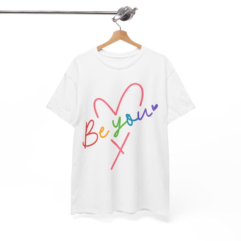 

Be you heart T-Shirt | LGBTQ+ Pride Equality Tee | Love Wins Gift M