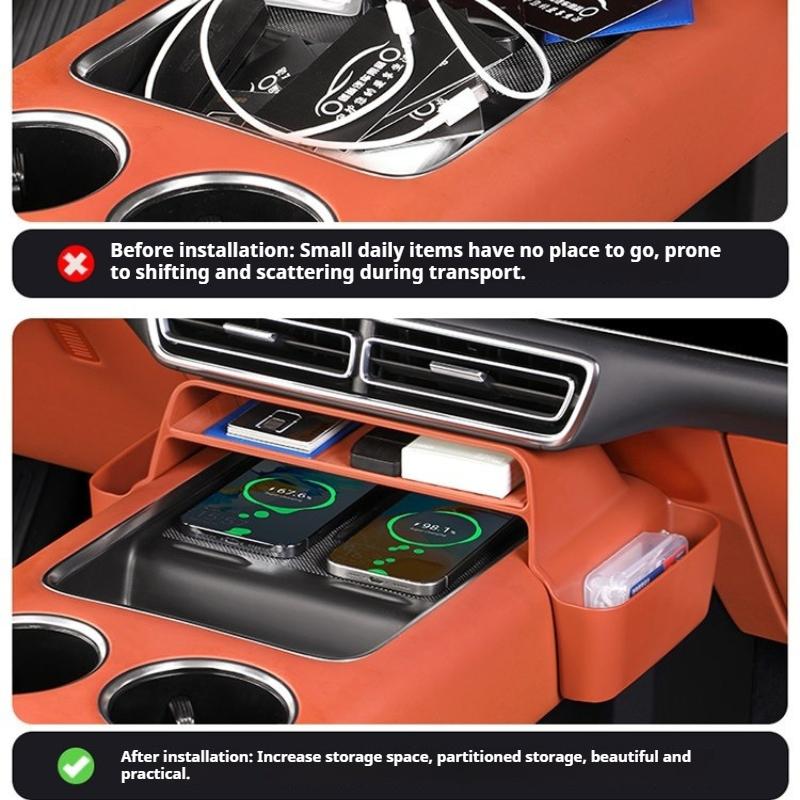 Fit For Li Lixiang L6 L7 L8 L9 I6 I8 Car Under Screen Storage Box Center Console Organizer Interior Modified