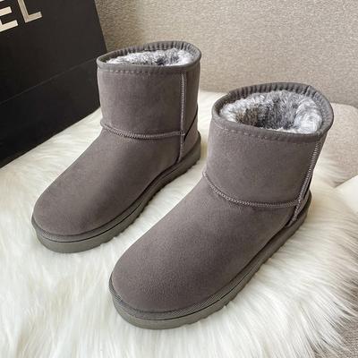 Snow Boots Women's 2023 Winter Korean Version New Thickened Cold and Warm Flat Bottom Short Boots Casual Cotton Boots