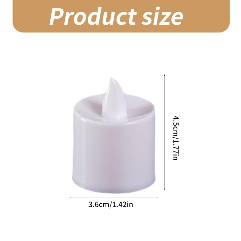 Set of 24 Flameless LED Candlelight Battery Power Lights for Wedding Party Home Decoration Candle Lamp Centerpieces