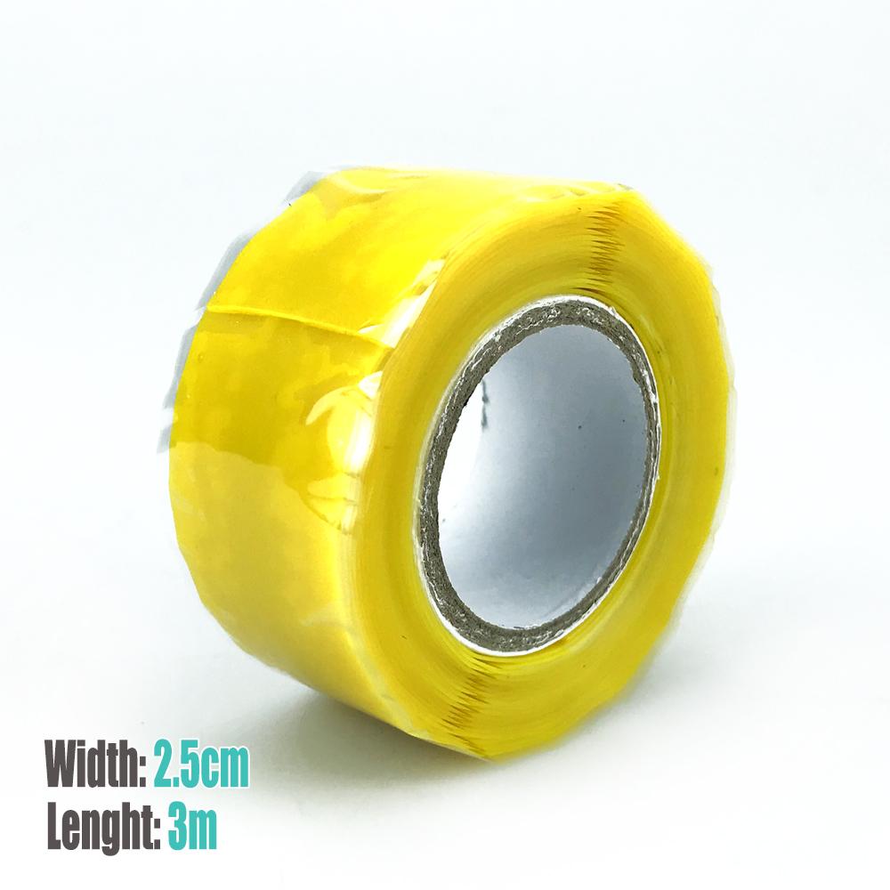 1.5/3m Water Pipe Silicone Belt Waterproof Pipe Stop Leaks Seal Repair Tape Self-adhesive Self Fusing Tape Insulation Tape