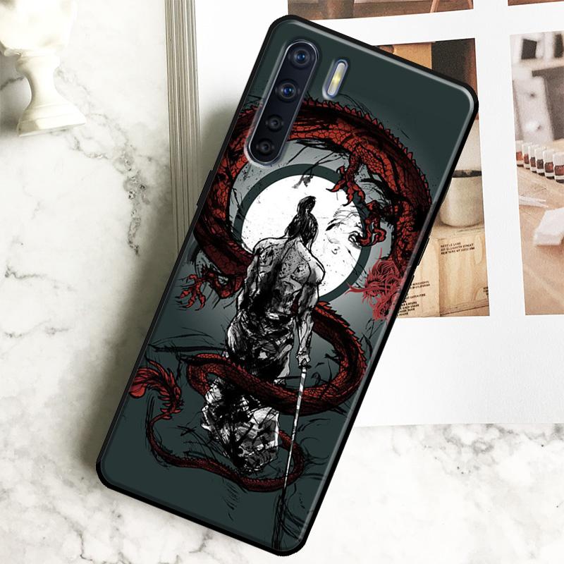Samurai Japan Case For Oppo A98 A78 A18 A38 A58 A40 A60 A80 A16 A76 A96 A17 A77 A74 A94 A54 A57S A15 Cover