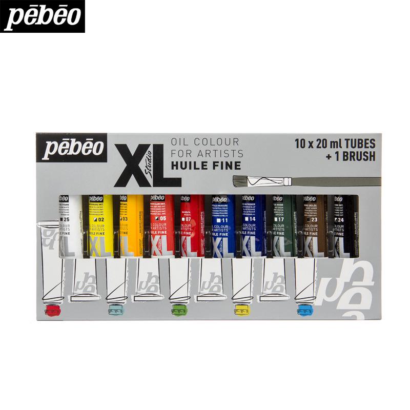 Bebeo Pebeo XL Oil Paint Set - 20ml Tubes, Available In 10, 20, 30, or 40 Colors