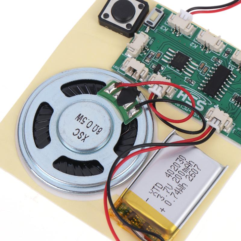 Wiederaufladbares MP3-Soundmodul Licht Magnetischer Auslöser Steuerung Mit Lautsprecher Für DIY Kühlschrankmagnet Musikdose Handgemachtes Bastelset