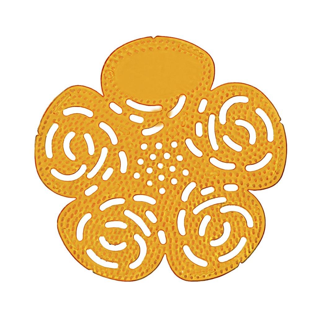 

Мягкие сетки для писсуаров Дезодоратор Долговечные коврики для писсуаров Освежитель запаха Туалет оранжевый