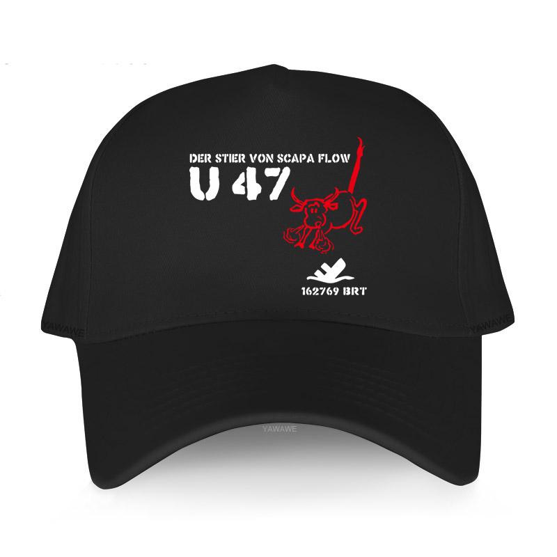 

Black Casual Boys Printed Baseball Cap DER STIER VON SCAPA FLOW U47 Man Women Summer Hat outdoor Snapback caps sport bonnet