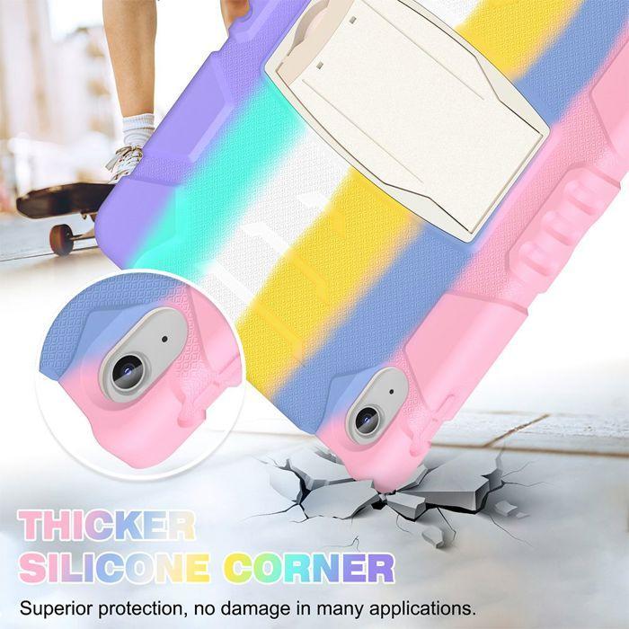 Coque de Protection - E.F.Connection - iPad A16 / iPad 10 - Antichoc - Multicolore - Support intégré