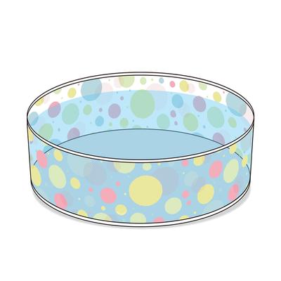 Vinyl Pool, No Inflation Required, Quickly Unfolds for Home Pool, Garden Pool, Foldable, for Children, Babies, Balcony, Dogs, and Pets, Water Play,