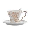 Exquisite Tea Cup Set Luxury Latte Flower Tea Water Cup Ceramic Coffee Cup Spoon Plate Set  Hotel