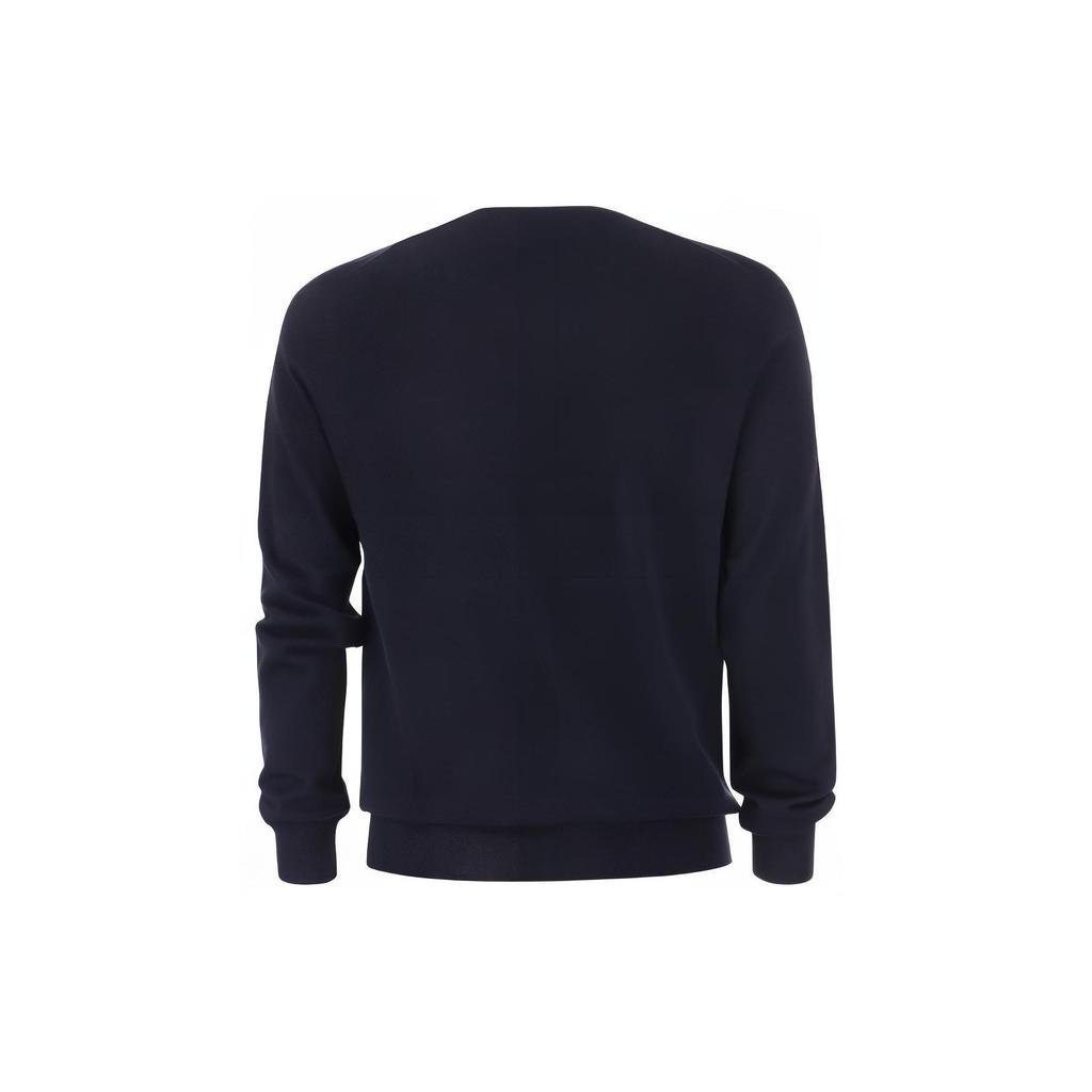 Polo Ralph Lauren FW22 Solid Logo Embroidered Crew Neck Sweater Men sweater Blue 710876846-003