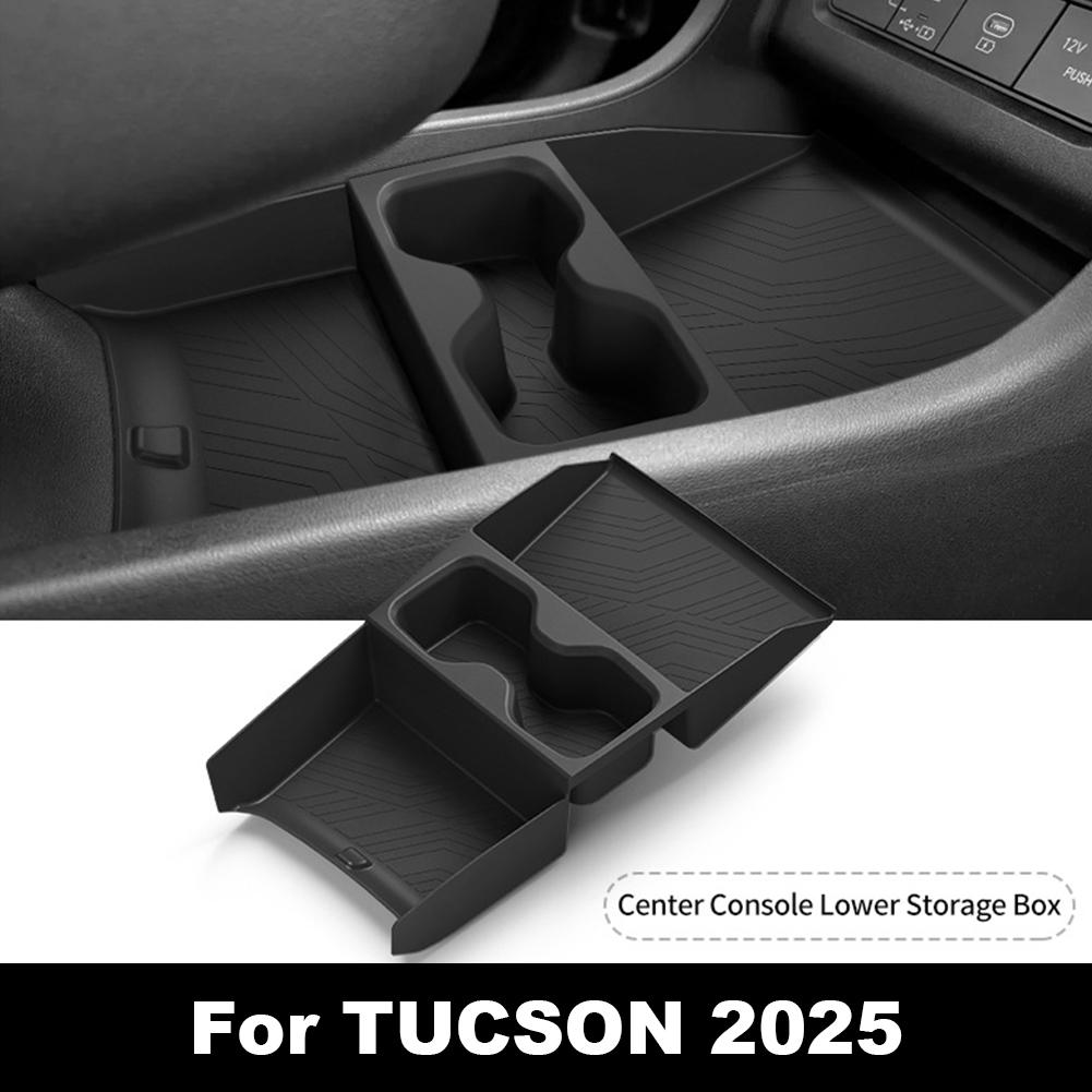 Car Central Control Storage Box For Hyundai Tucson 2025 Multi-functional Classification Cup Slot Storage Box Car Accessorie V0N3