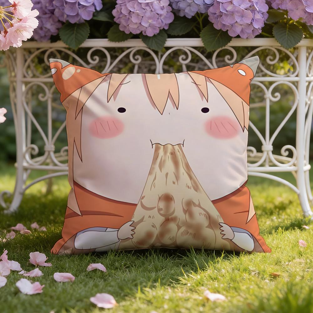Anime H-Himouto! U-Umaru-chan Cushion Cover Home & Car Dual-Scene Pillow Cover: Reversible for Premium Comfort