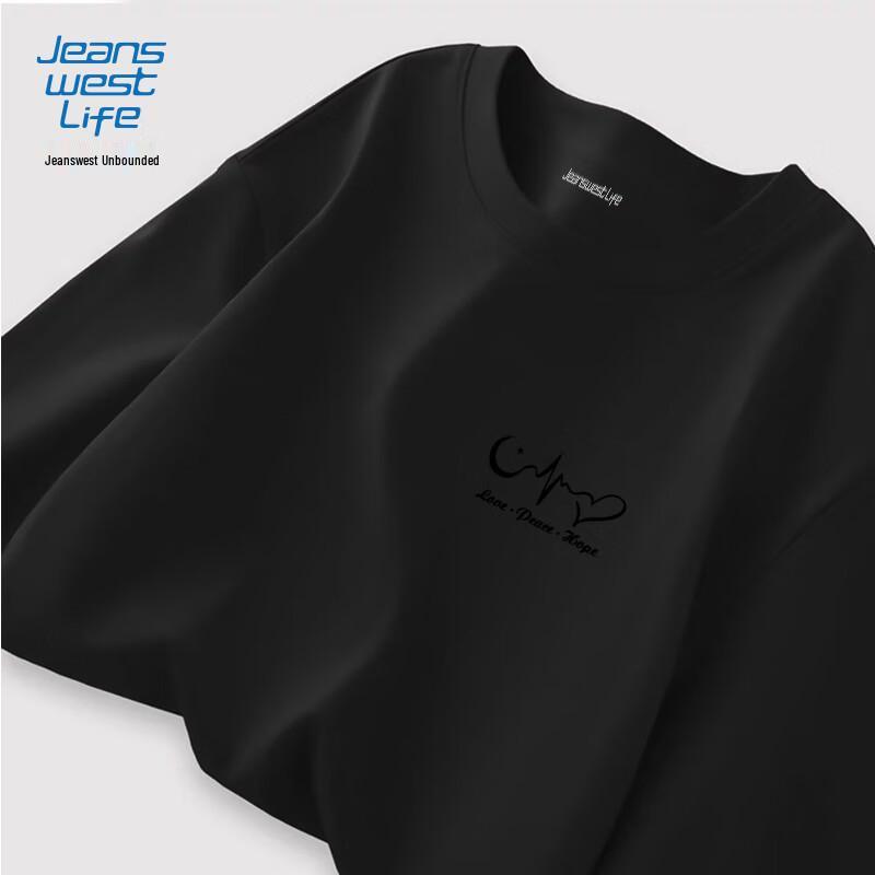 Jeanswest Life Herren Langarm-T-Shirt aus reiner Baumwolle