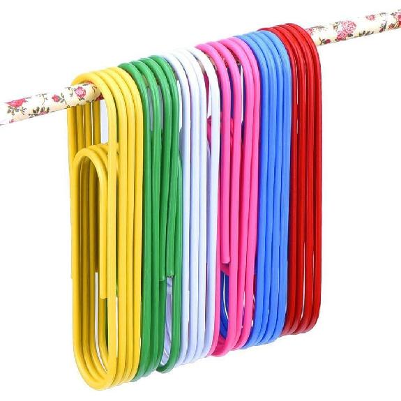 Paper Clips, 40 Pack 4 Inches Mega Large Paper Clips - 100mm Extra Large Multicolored Jumbo Coated Paperclips Big Sheet Holder for Office School