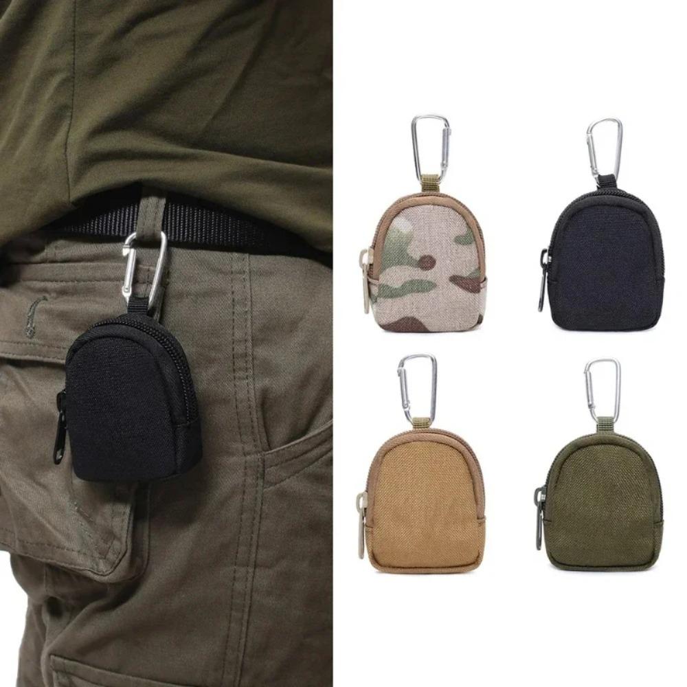 Tactical Edc Pouch Key Wallet Holder Men Coin Purses Pouch Bag Keychain Zipper Pocket Outdoor Key Bag