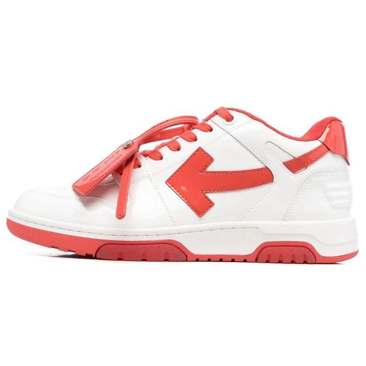 

Off-White Out of Office White Red Patent Men Sneakers OMIA189S22LEA002-0125 40