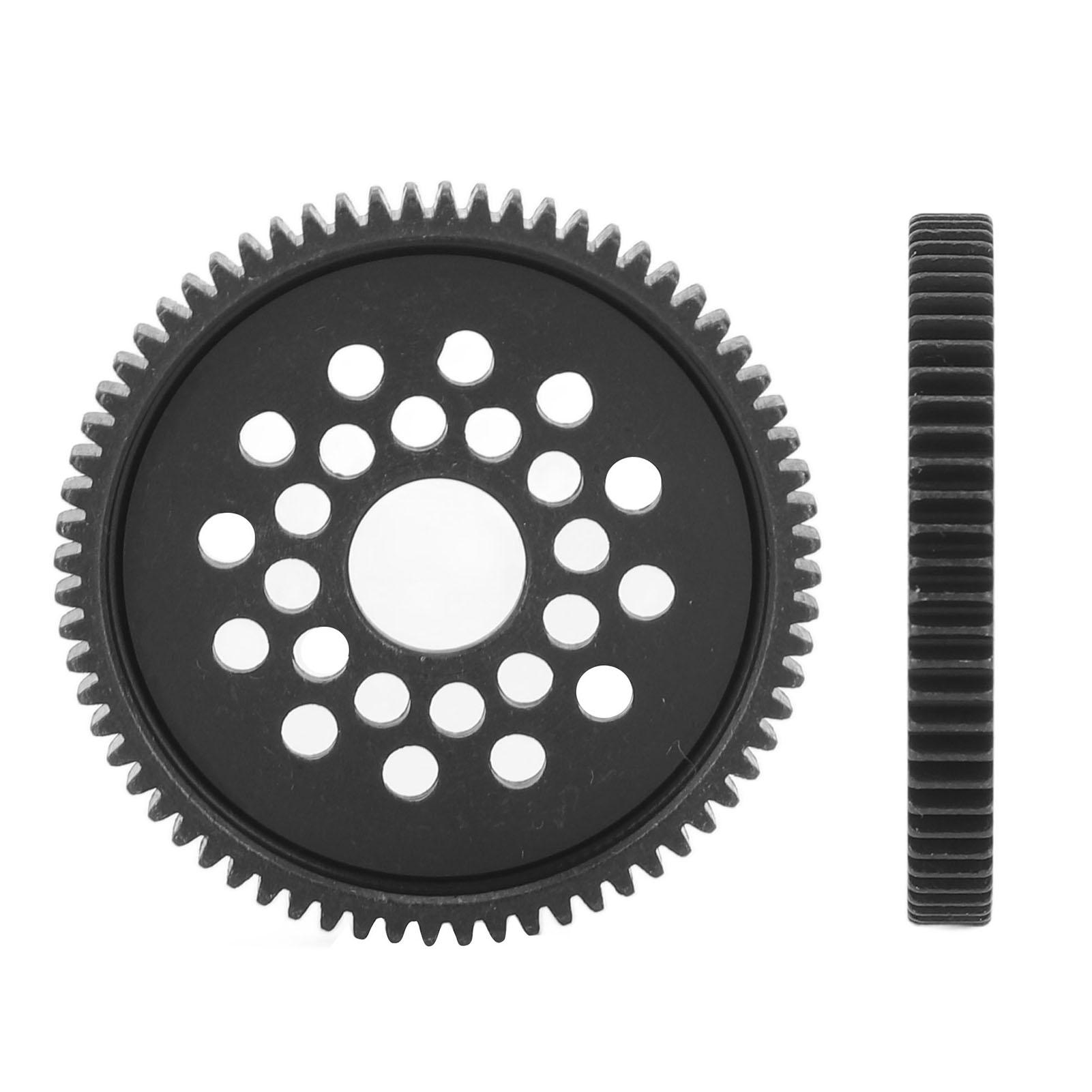 

High Speed Spur Gear Steel Metal Black Large Remote Car Spur Gear For TAMIYA TT‑02 68T