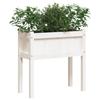 VidaXL Planters with Legs White 70x31x70 Cm Solid Pine Wood 837556