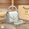 Luxurious Women's Genuine Leather Crocodile Pattern Tote Bag - 2025 New Fashion Crossbody Shoulder Bag