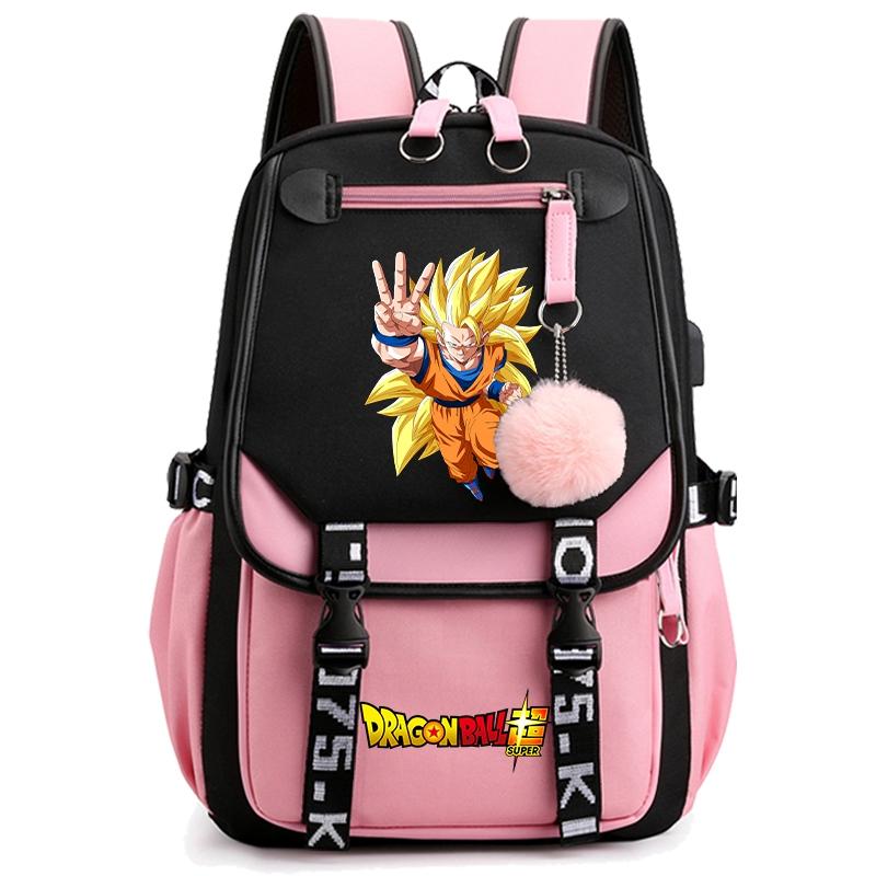 Anime Dragon Ball Bag Large Capacity Backpack for Women Anti Theft Travel Bag Back To Schoolbag for Teenager Girl Laptop Bag Women Travel Bag Mochila