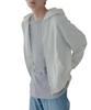 WEGO Unisex Size White Hoodie, Sweatshirt, Hooded, Zip-Up Hoodie, Double-Zip Clothes, Dancewear, Loungewear, Simple, Casual, Relaxed, Classic, Gift,