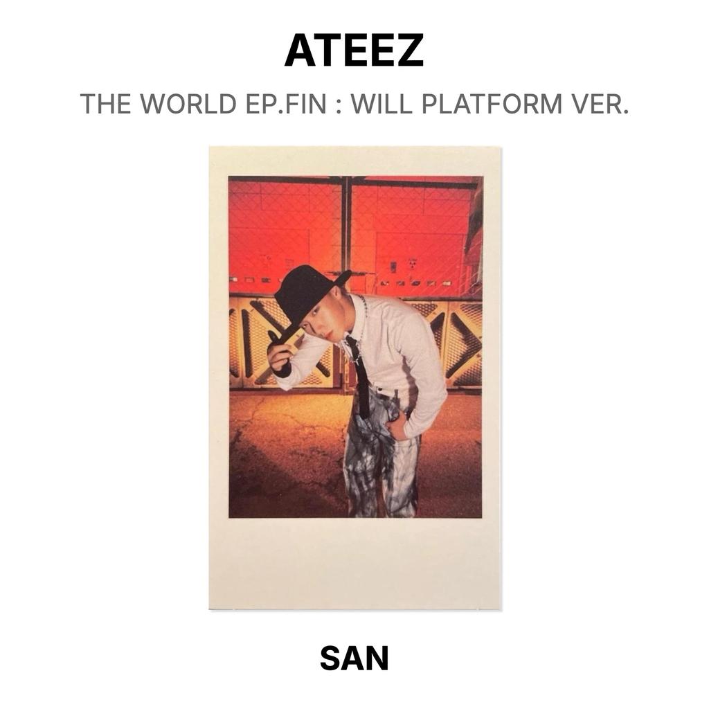 ATEEZ THE WORLD EP.FIN : WILL PLATFORM VER. Official Photocard