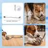 Dog Rope Ball Toy Colorful Rope Knot Dog Ball Chew Toy with Suction Cup Puppy Teething Toy for Dogs Tug-of-War Dental Care