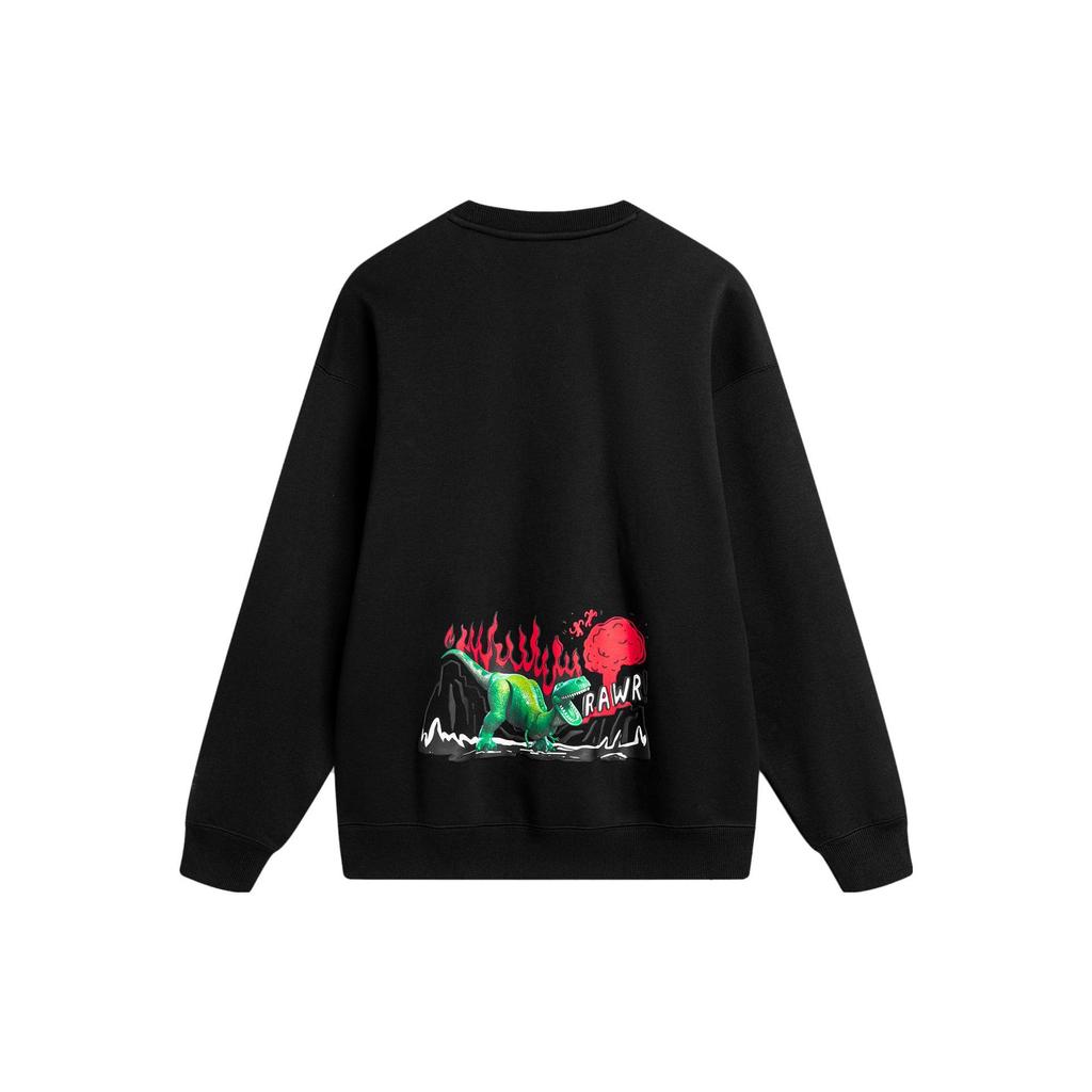 Li Ning X DISHINIBAOBAOLONG Sweatshirt Unisex Black AWDU497-6
