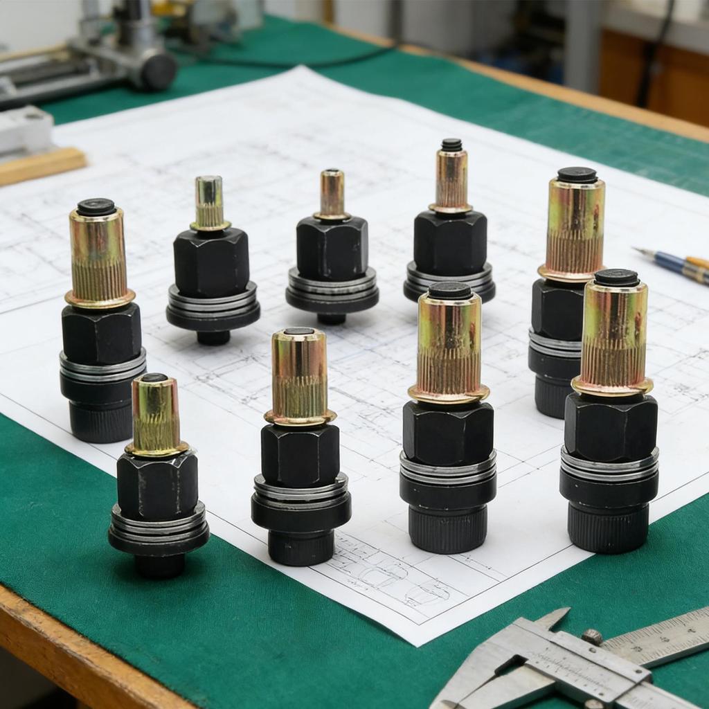 7pcs Rivet Nut Tool Kit M3 M4 M5 M6 M8 M10 M 12 Carbon Steel Drill Adapter River Nut Tool For Auto / Shelving Riveter Rivet Nut