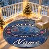 Custom Name Personalized Chelsea Football Club Print Round Rug, Versatile Home Decor Carpet, for Playroom, Apartment, Balcony, Entryway, Hallway Gift