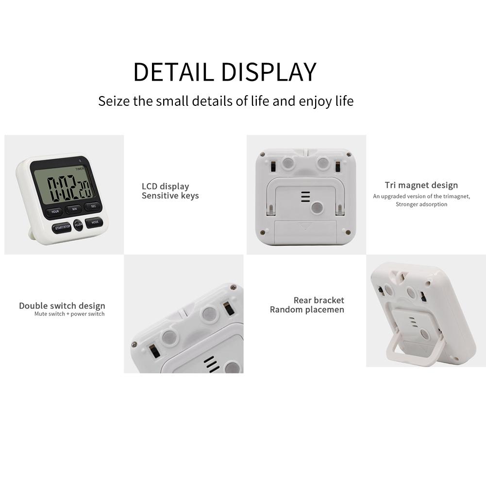 Multifunctional Tools Alarm Sleep Stopwatch Clock Home Digital Stopwatch Kitchen Cooking Countdown Timer Alarm Reminder