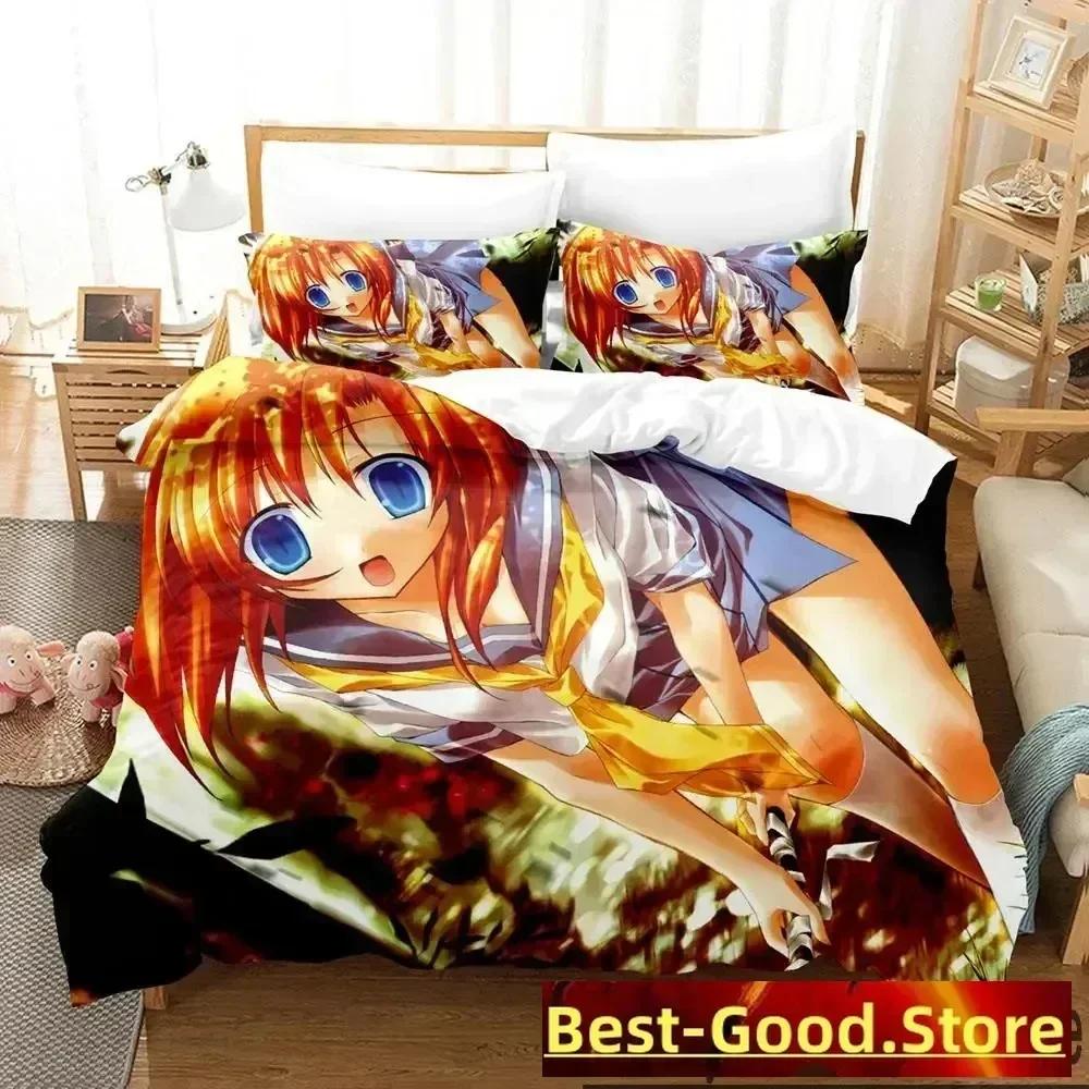 3D Anime Higurashi When They Cry Bedding Set Duvet Cover Sheet Printed Bed Set Pillowcase Full Queen King Size Comforter Bedroom