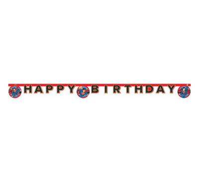 Superman Krypton Birthday Banner "Happy Birthday"