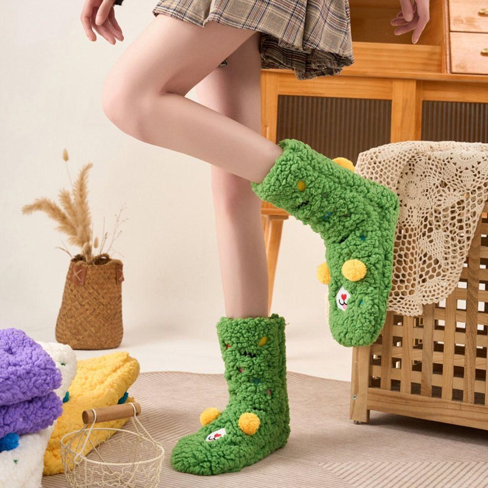 Thickened Floor Socks Lambswool Stockings Cute Socks  Female