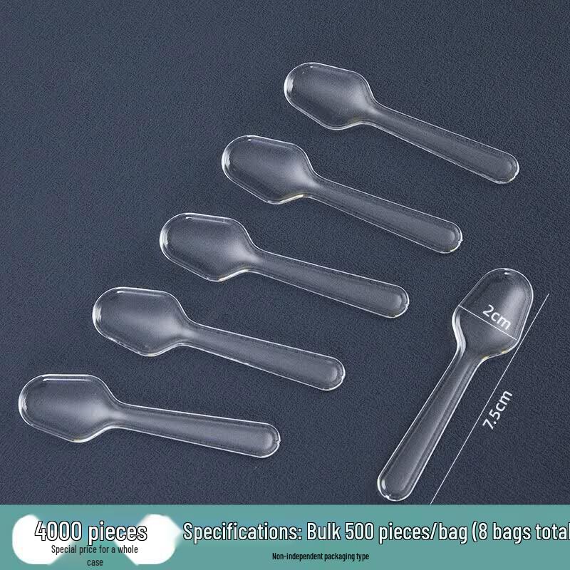 Disposable Individually Wrapped Plastic Spoons