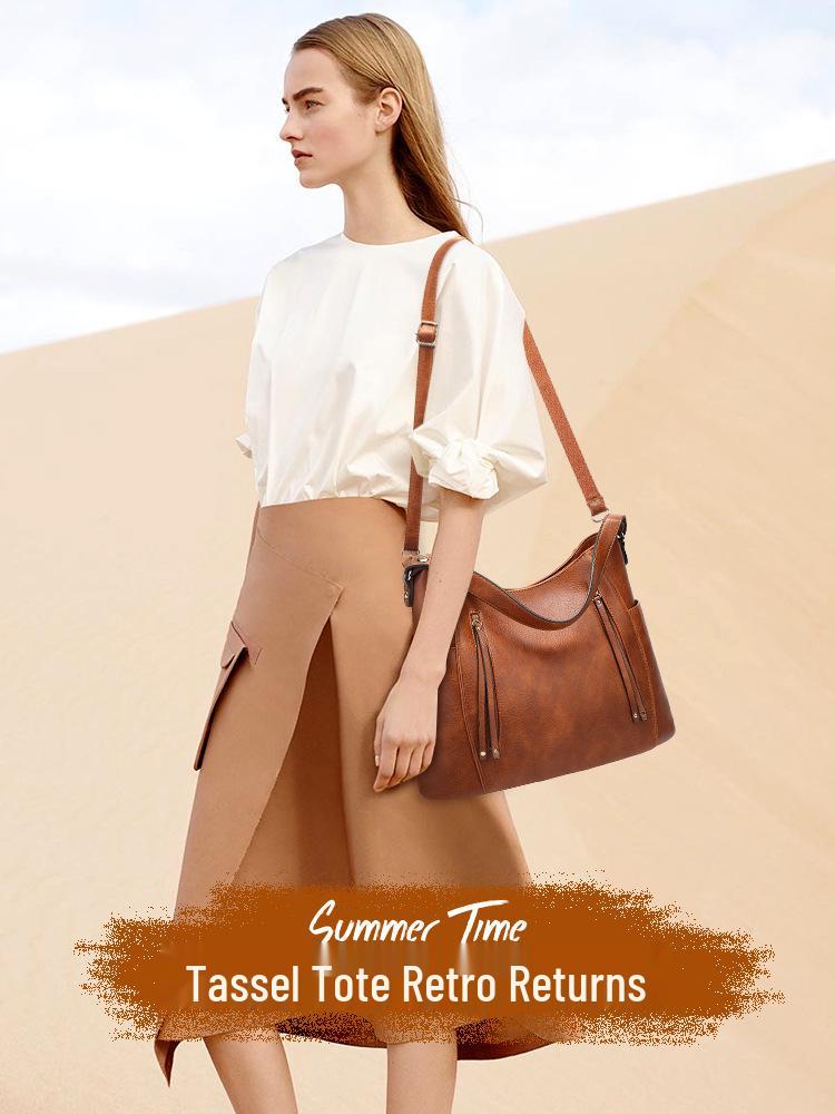 High-End Niche Design Women's Shoulder Bag - Large Capacity Underarm Handbag
