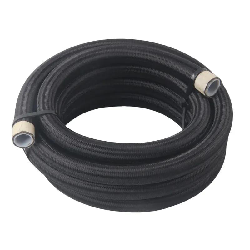 Car Fuel Hose Oil Gas Cooler Hose 10FT PTFE E85 Fuel Line AN4 AN6 NA8 AN10 Line Pipe Tube