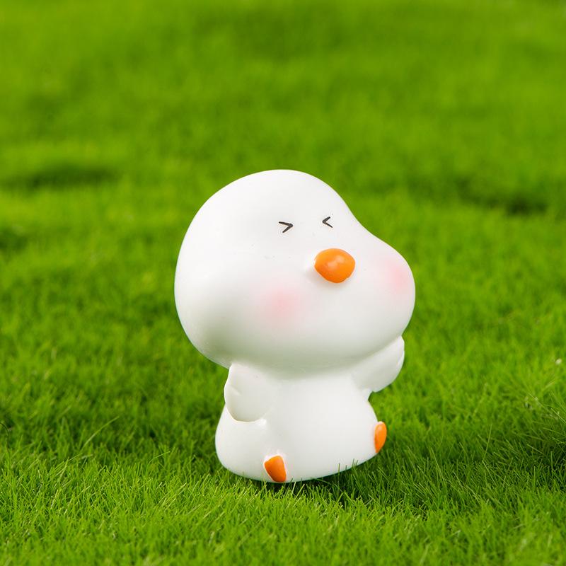 Micro Landscape Decoration Cartoon Cute Yellow Chicken Resin Decoration Succulent Pot Desktop Car Landscape Decoration